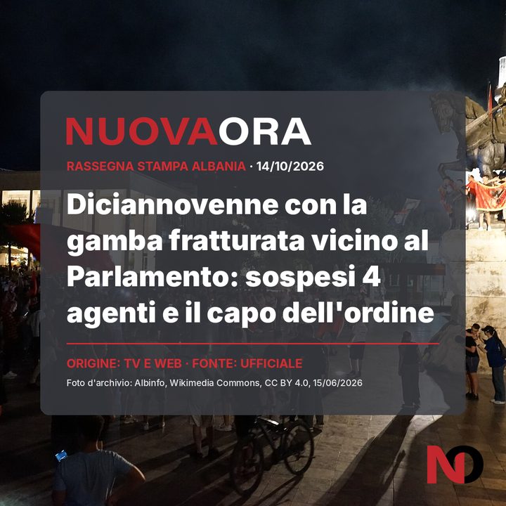 Diciannovenne con la gamba fratturata vicino al Parlamento: sospesi 4 agenti e il capo dell'ordine