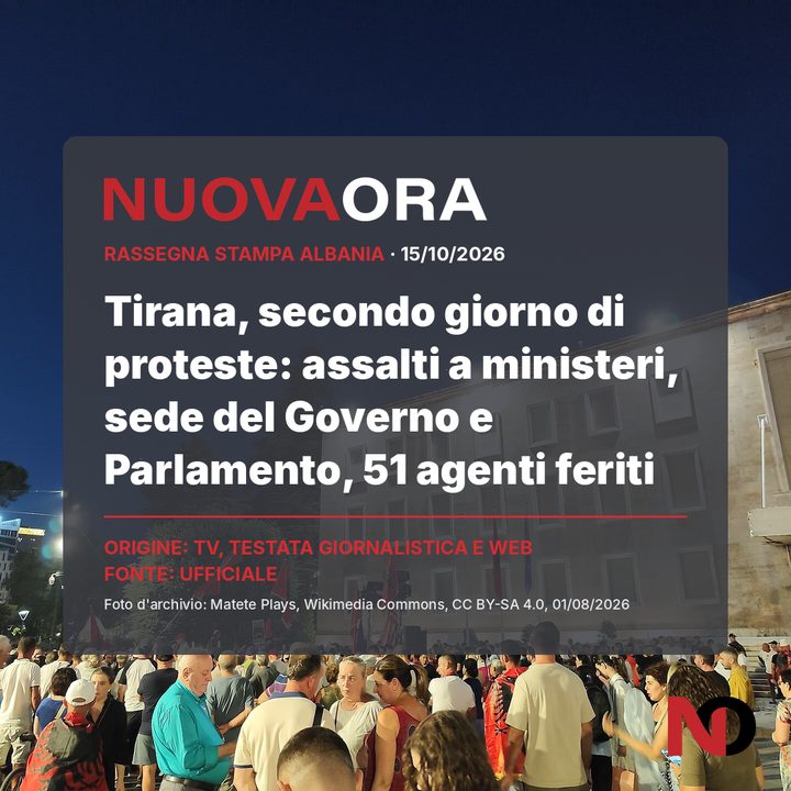 Tirana, secondo giorno di proteste: assalti a ministeri, sede del Governo e Parlamento, 51 agenti feriti
