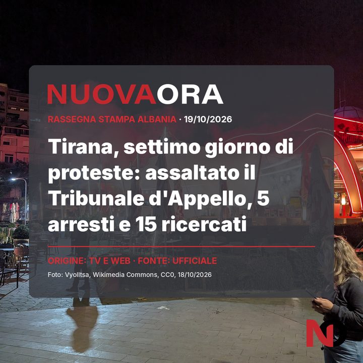 Tirana, settimo giorno di proteste: assaltato il Tribunale d'Appello, 5 arresti e 15 ricercati